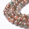Spray Painted Glass Beads Strands GLAA-A038-C-76-3