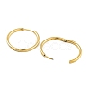 Ion Plating(IP) 304 Stainless Steel Micro Pave Clear Cubic Zirconia Huggie Hoop Earrings EJEW-C096-01H-G-2