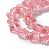 Transparent Glass Beads Strand GLAA-F112-02A-4