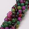 Natural Agate Bead Strands G-G882-10mm-C07-2-1