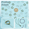 200Pcs 2 Colors Alloy Bead Frames FIND-GA0003-70-3