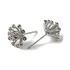 Brass Cubic Zirconia Stud Earring Settings CU-CBA53F6-02P-2