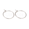 316L Surgical Stainless Steel Hoop Earring Findings STAS-G229-07P-01-1