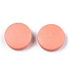 Painted Natural Wood Beads WOOD-S049-02B-09-3