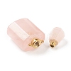 Natural Rose Quartz Pendants G-H252-E06-3