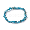 Natural Apatite Chips Beaded Stretch Bracelets for Women BJEW-JB10046-10-2