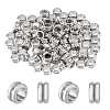 201 Stainless Steel Grooved European Beads STAS-DC0015-64-1