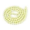 Electroplate Opaque Glass Beads Strands EGLA-T026-8mm-05D-2