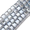 Electroplate Glass Beads Strands EGLA-H108-01A-PL05-1
