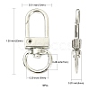 10Pcs Alloy Swivel Clasps PURS-CJ0001-01-3