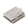 Tarnish Resistant 304 Stainless Steel Locket Pendants STAS-Q300-01C-P-2