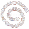 1 Strand Natural Baroque Pearl Keshi Pearl Beads Strands PEAR-SC0001-48-1