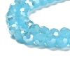 Imitation Jade Glass Beads Stands EGLA-A035-J6mm-B04-4