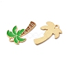 Alloy Enamel Pendants FIND-I051-01G-02-2