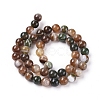 Natural Striped Agate/Banded Agate Beads Strands X-G-G582-8mm-41-2