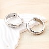 Brass Micro Pave Clear Cubic Zirconia Hoop Earrings EJEW-Z121-01P-3