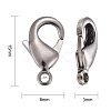 Brass Lobster Claw Clasps KK-903-B-NF-4