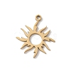 201 Stainless Steel Pendants STAS-K298-03G-1