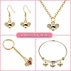 40Pcs 4 Colors Alloy Enamel Pendants ENAM-CJ0002-52-8