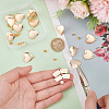 16Pcs Brass Stud Earring Findings KK-DC0001-30-3