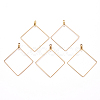 PVD Vacuum Plating 304 Stainless Steel Wire Pendants LS-STAS-S103-10G-1