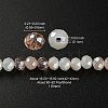 Electroplate Glass Beads Strands EGLA-YW0002-D09-5