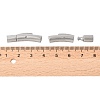 Tarnish Resistant Column 304 Stainless Steel Matte Bayonet Necklace Clasps STAS-I013-4mm-A-4