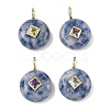 Natural Blue Spot Jasper Pendants G-I391-01G-06-1