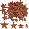 48Pcs 4 Styles Iron Pendants IFIN-GF0001-40-1
