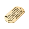 201 Stainless Steel Pendants STAS-R002-02G-07-2