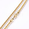304 Stainless Steel Rope Chain Necklaces X-NJEW-F226-03G-06-2
