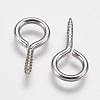 Tarnish Resistant 304 Stainless Steel Screw Eye Pin Peg Bails STAS-I097-077E-1