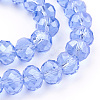 Anti-Tarnish Glass Beads Strands GR12MMY-21L-3