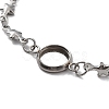 Tarnish Resistant 201 Stainless Steel Link Bracelet Settings Fit for Cabochons LS-MAK-K023-01D-P-2