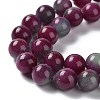 Dyed Natural Malaysia Jade Beads Strands G-G021-01B-05-4