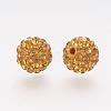 Polymer Clay Rhinestone Beads RB-K050-8mm-C09-2