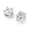 Brass Micro Pave Cubic Zirconia Pendants KK-D382-04P-01-2