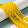 Imitate Austrian Crystal Frosted Glass Beads Strands GLAA-F029-TM4mm-B22-4