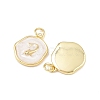 Ocean Theme Brass Enamel Pendants KK-Q029-01E-G-2