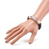 Chunky Acrylic Curved Tube Beads Stretch Bracelet for Teen Girl Women BJEW-JB06993-02-3