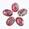 Synthetic Gold Line Regalite/Imperial Jasper/Sea Sediment Jasper Cabochons G-S329-079E-1