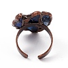 Irregular Natural Kyanite Open Ring RJEW-D077-02AB-3