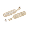 Brass Micro Pave Cubic Zirconia Stud Earrings EJEW-B046-24G-2