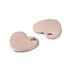201 Stainless Steel Charms STAS-H191-01A-RG-2