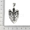 304 Stainless Steel Big Pendants STAS-F310-20AS-3