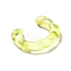 Transparent Resin Alphabet Pendants LS-RESI-C028-02C-3