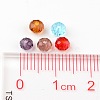 Faceted Rondelle Transparent Glass Beads GLAA-R152-4mm-M1-4