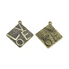 Tibetan Style Alloy Pendants PALLOY-D014-18AB-1