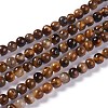 Natural Yellow Tiger Eye Beads Strands X-G-H238-8mm-1