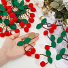 30Pcs Wool Felt Cherry Balls AJEW-FH0007-72-3